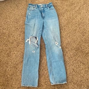 Abercrombie & Fitch (The 90’s straight ultra high rise) curve love